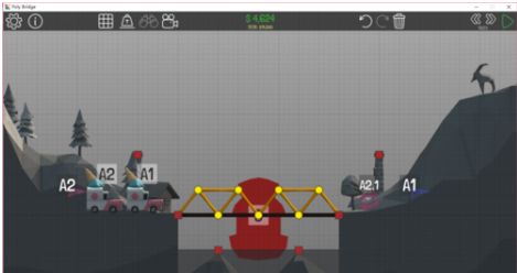 Poly Bridge桥梁构造者1 14关通关攻略 百度经验 Poly Bridge桥梁构造者1 14关通关攻略 百度经验
