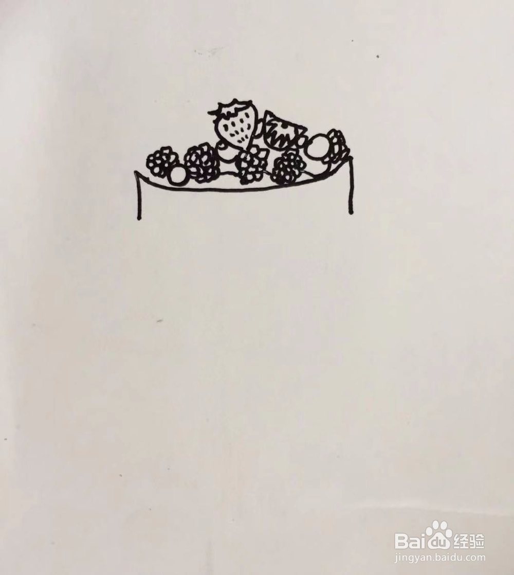 茉莉手绘之生日蛋糕