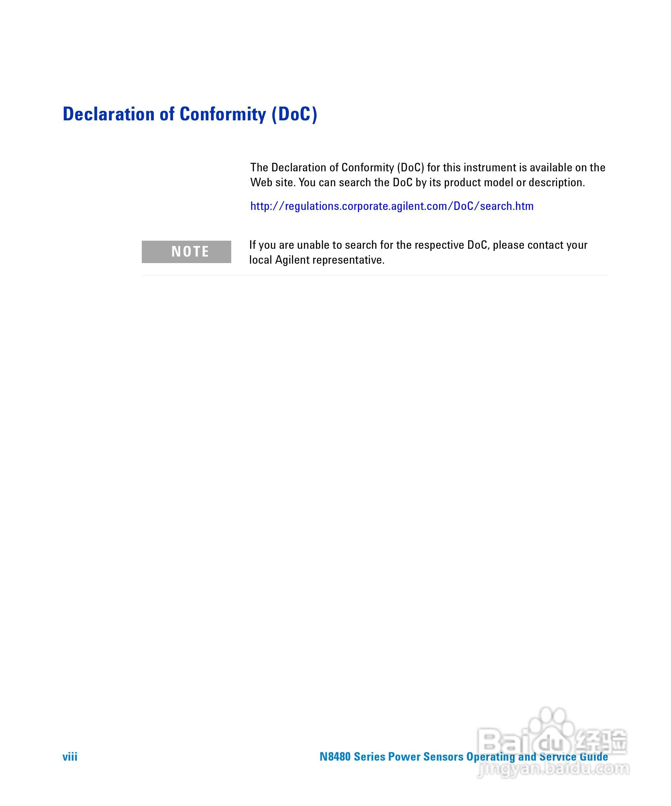 N8481A功率感测器使用手册:[1]