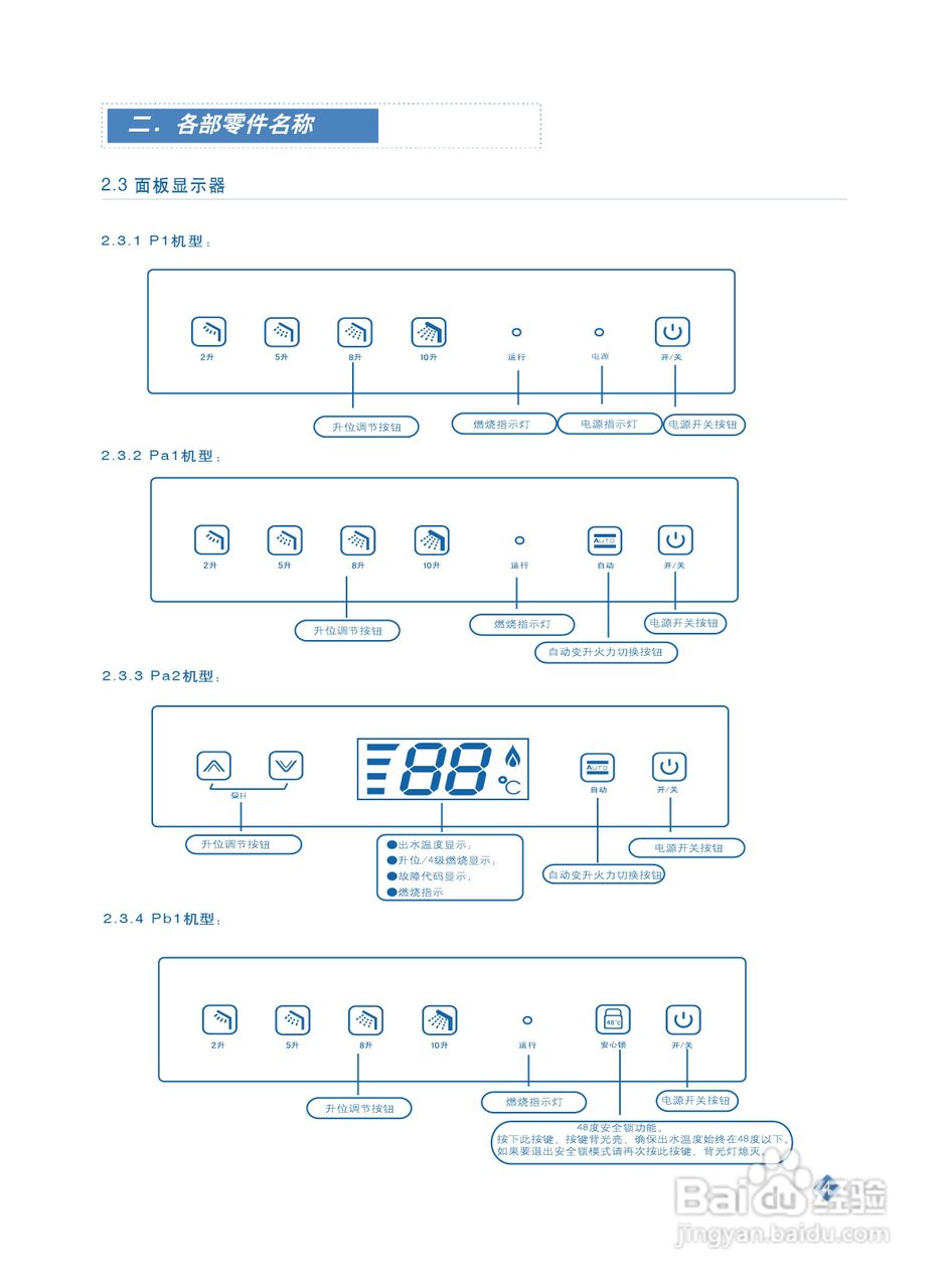 阿里斯顿JSQ20-P1型家用燃气快速热水器使用说明书:[1]