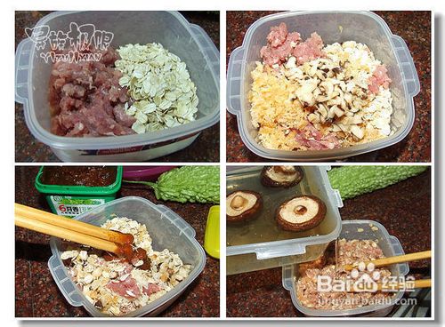 母亲节为婆婆设计的一道降糖降压菜—燕麦苦瓜酿