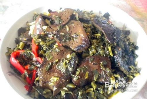 怎样做雪菜炒猪血