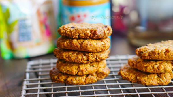 花生酱燕麦饼干
