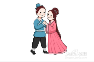 牛郎织女的简笔画怎么画