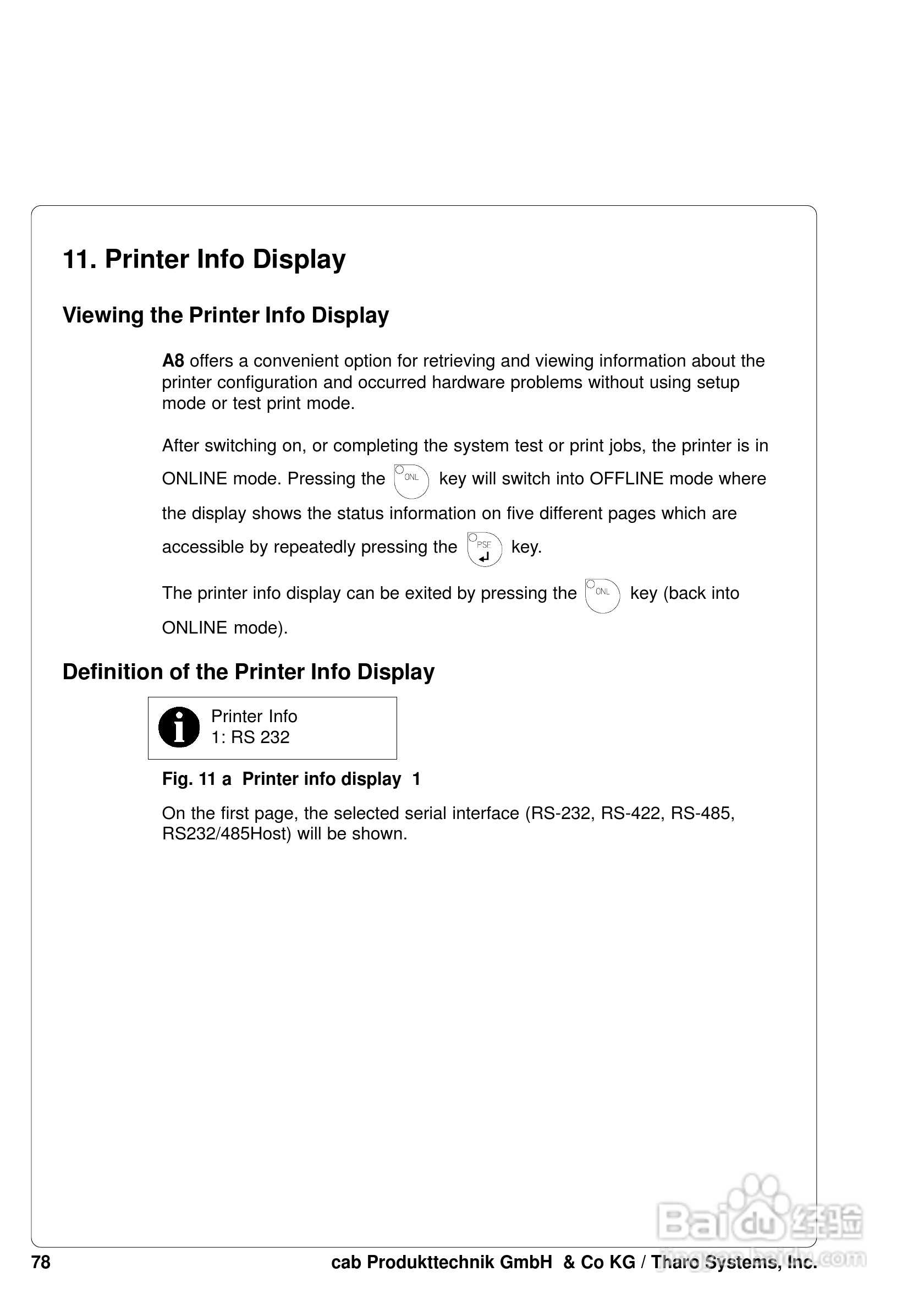cab A8200打印机使用说明书:[8]