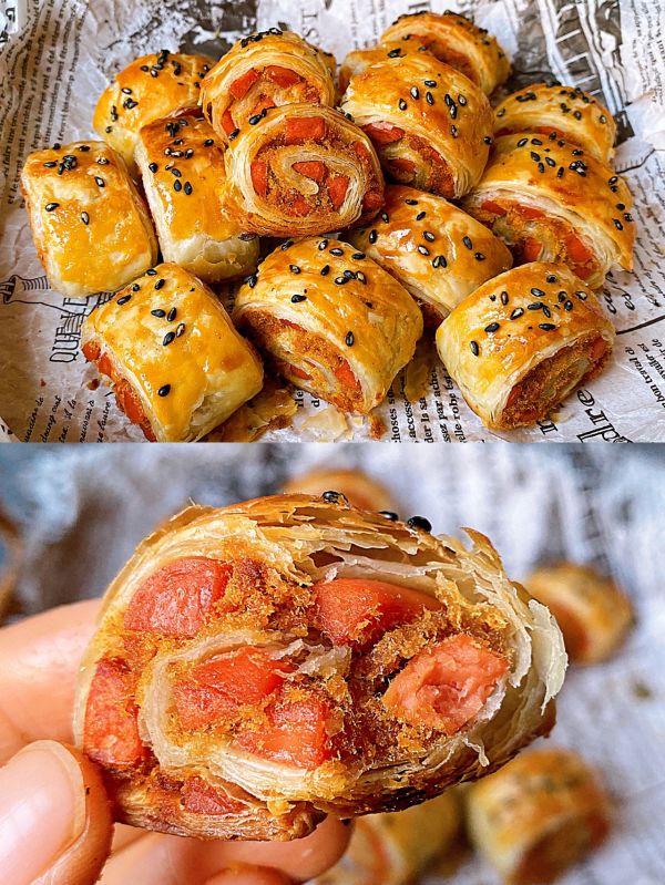 香酥火腿肉松卷