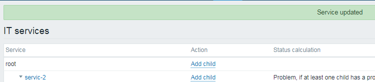 如何在zabbix的服务中增加依赖？