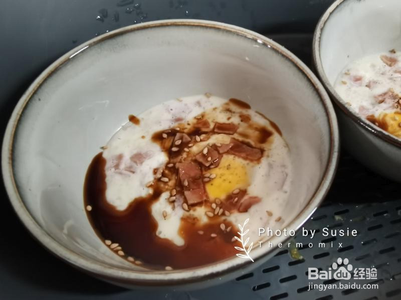 小米南瓜粥搭配蒸太阳蛋的做法