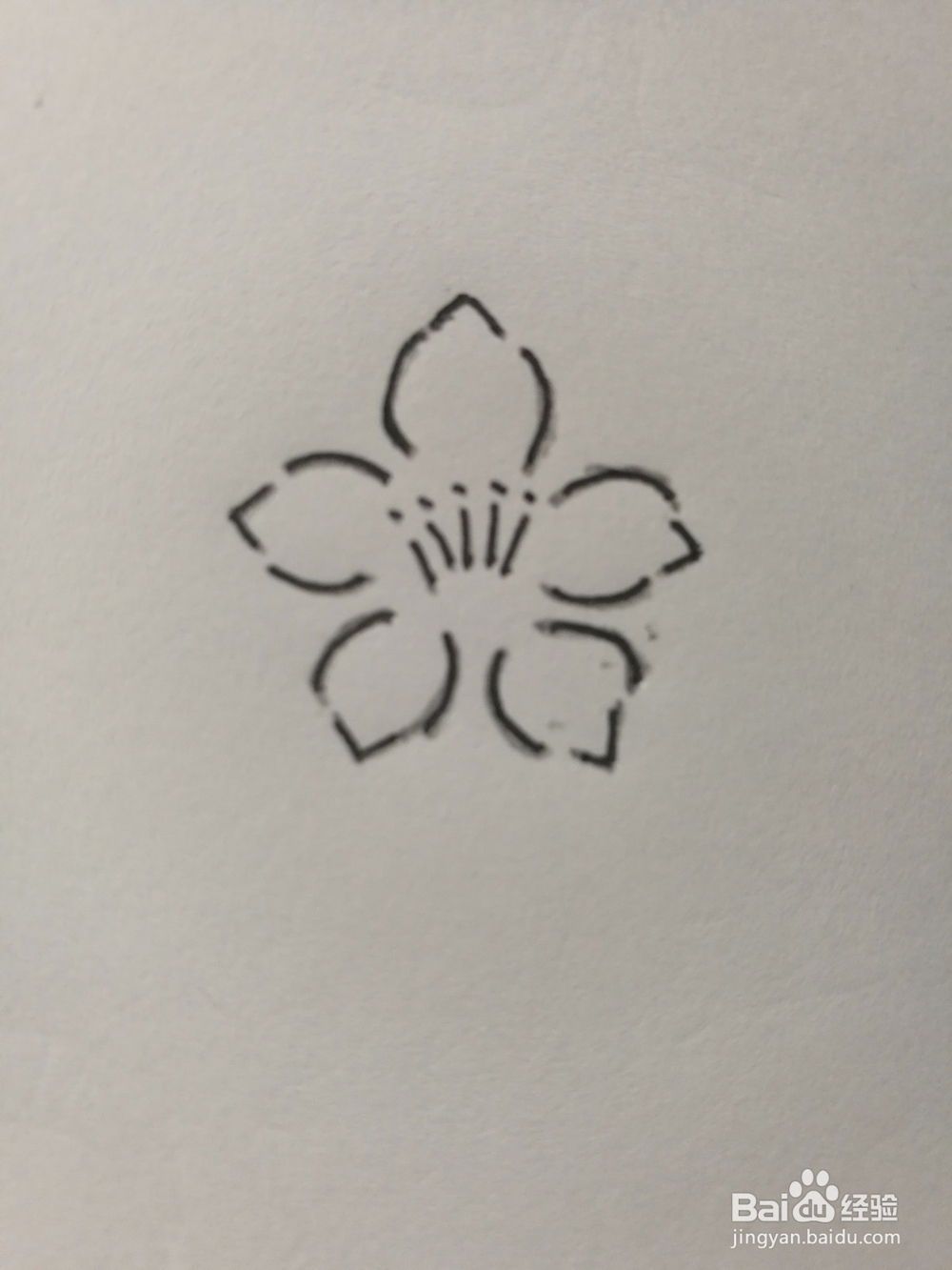 如何画简单的梅花
