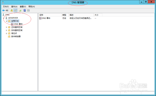 Windows Server 2012如何清除DNS全局事件日志