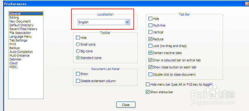 Notepad++更改成中文页面