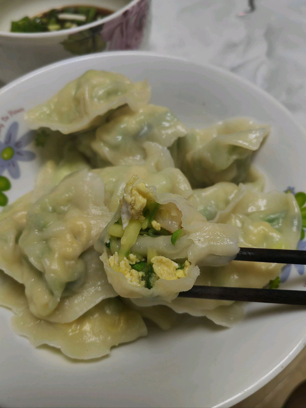 西葫芦虾仁鸡蛋饺子