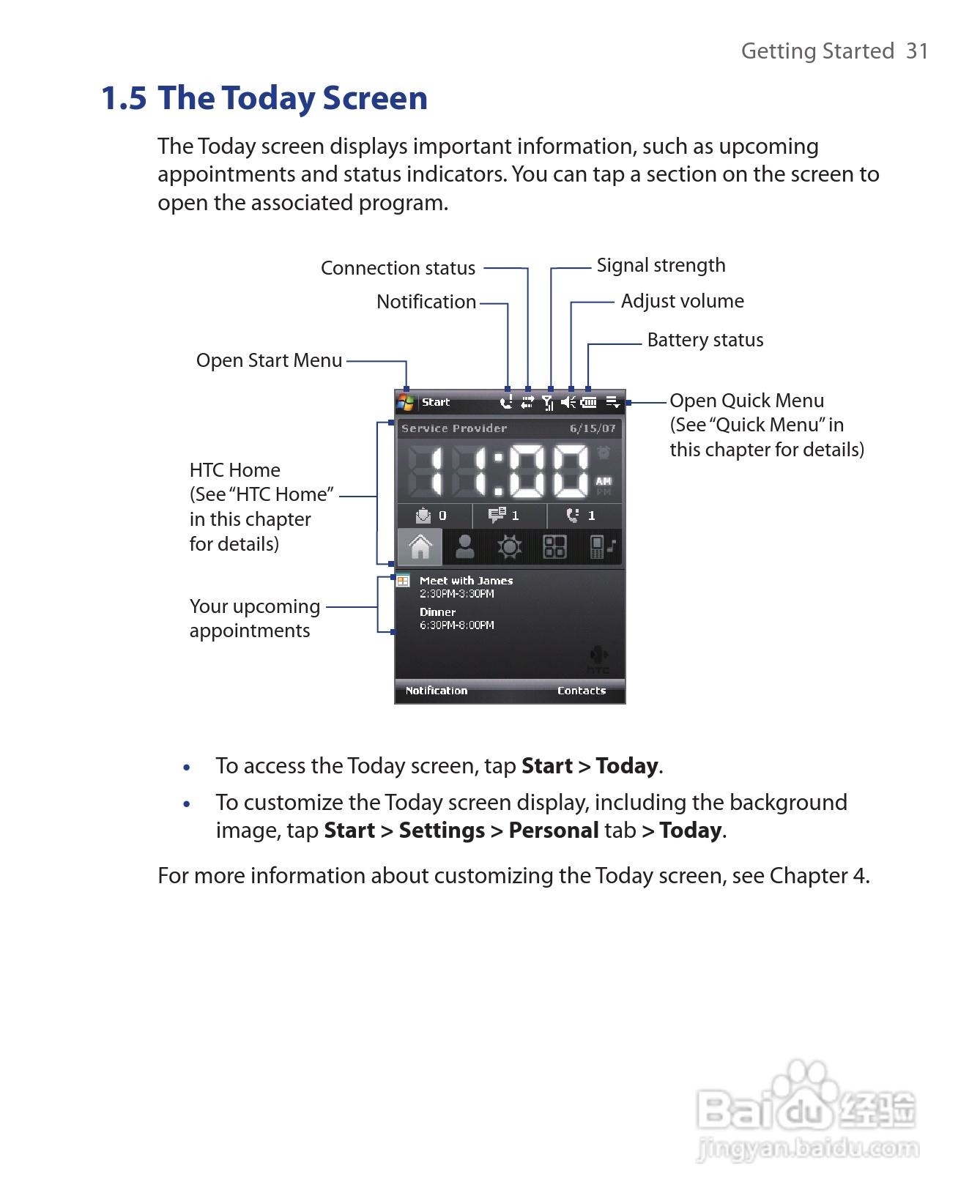 HTC手机TyTN II型使用说明书:[4]