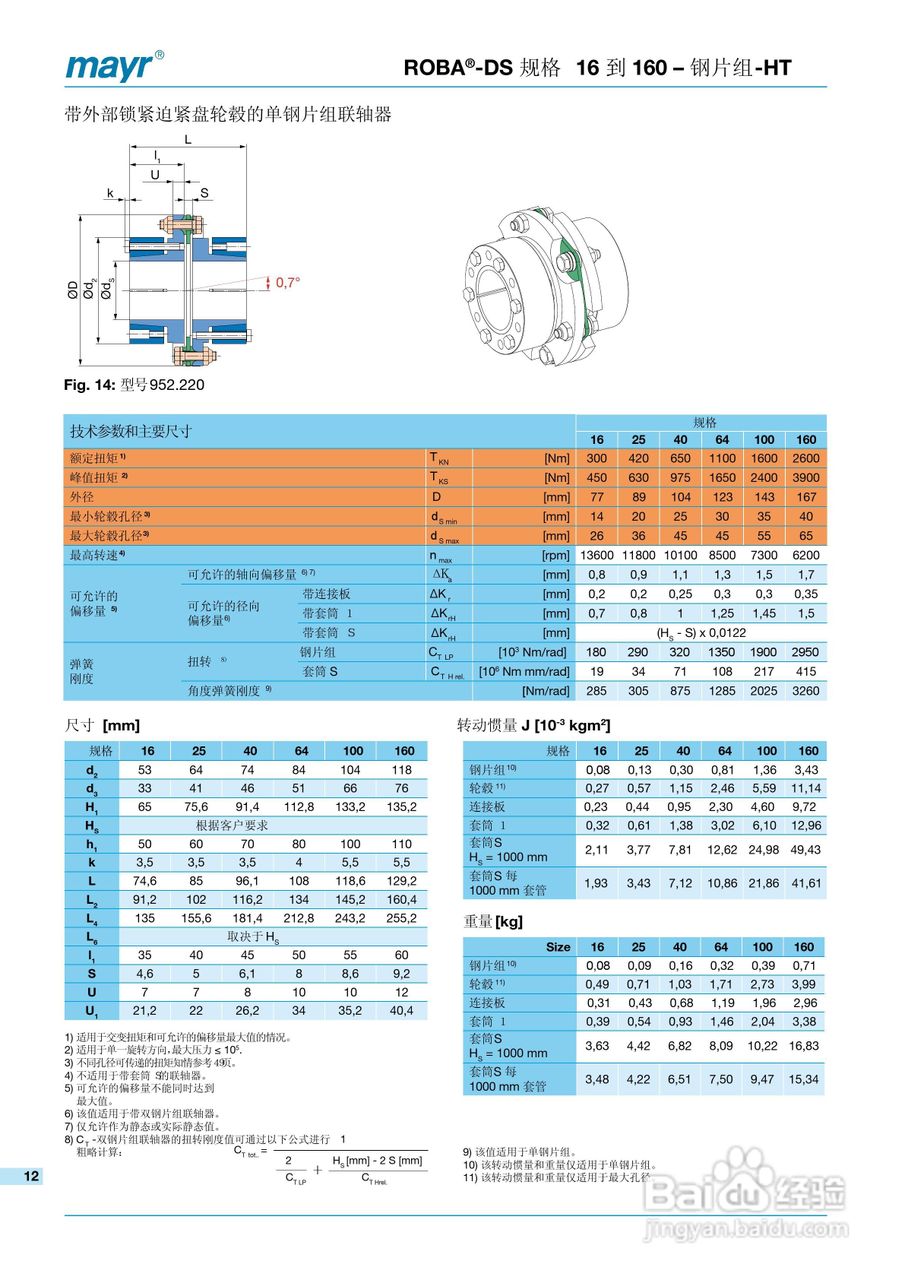 mayr ROBA-DS 高扭转刚度联轴器说明书:[2]