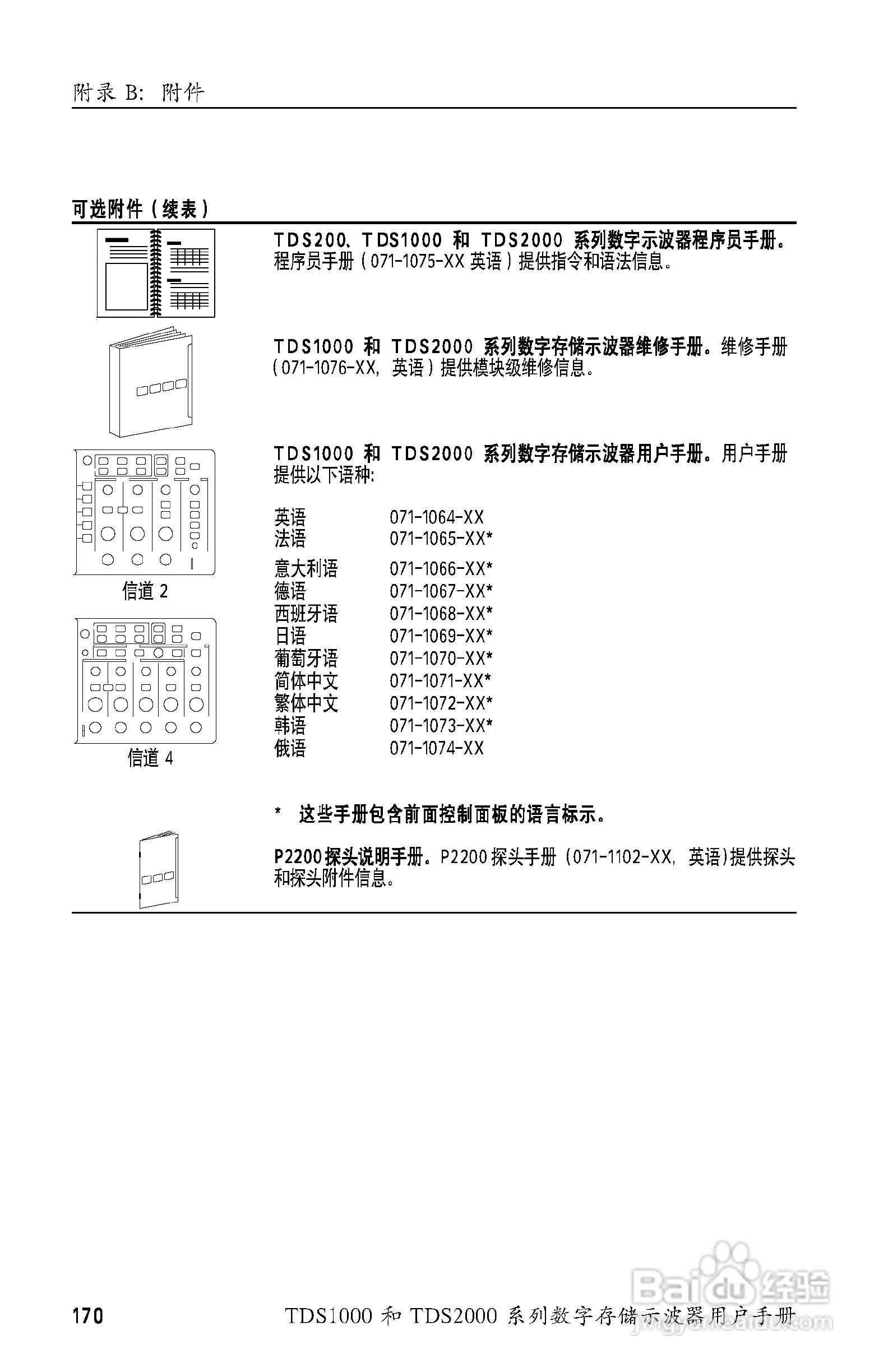 泰克TDS2024数字存储示波器用户手册:[19]