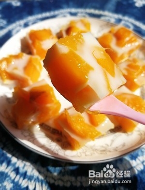 夏天的味道:草莓芒果布丁