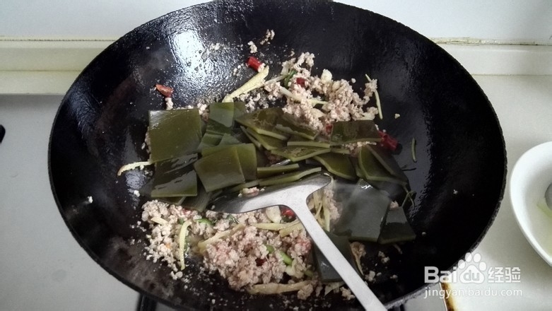肉末海带烧冬瓜的做法