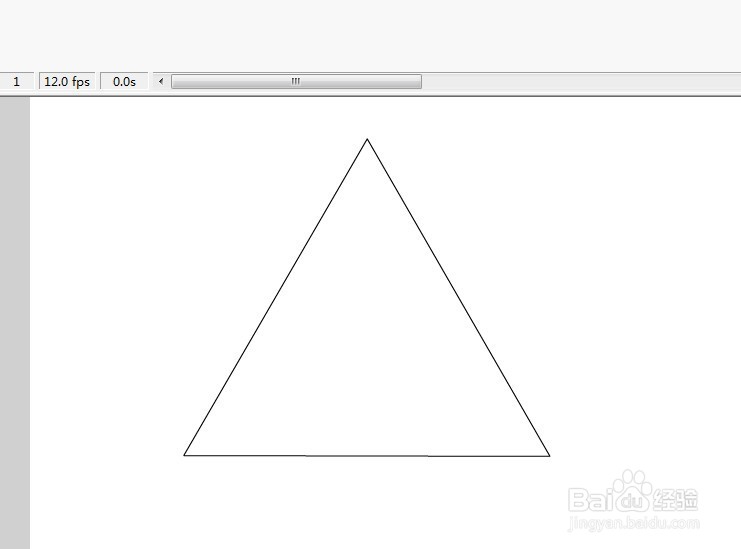 flash绘制一个立体三角形的教程