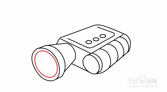 简笔画---如何画摄像仪