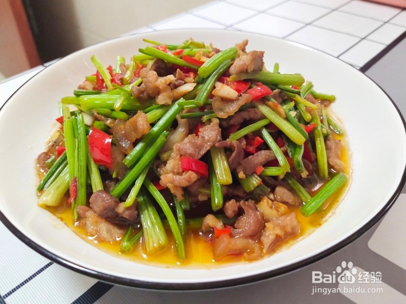 香芹炒肉家常下饭菜！