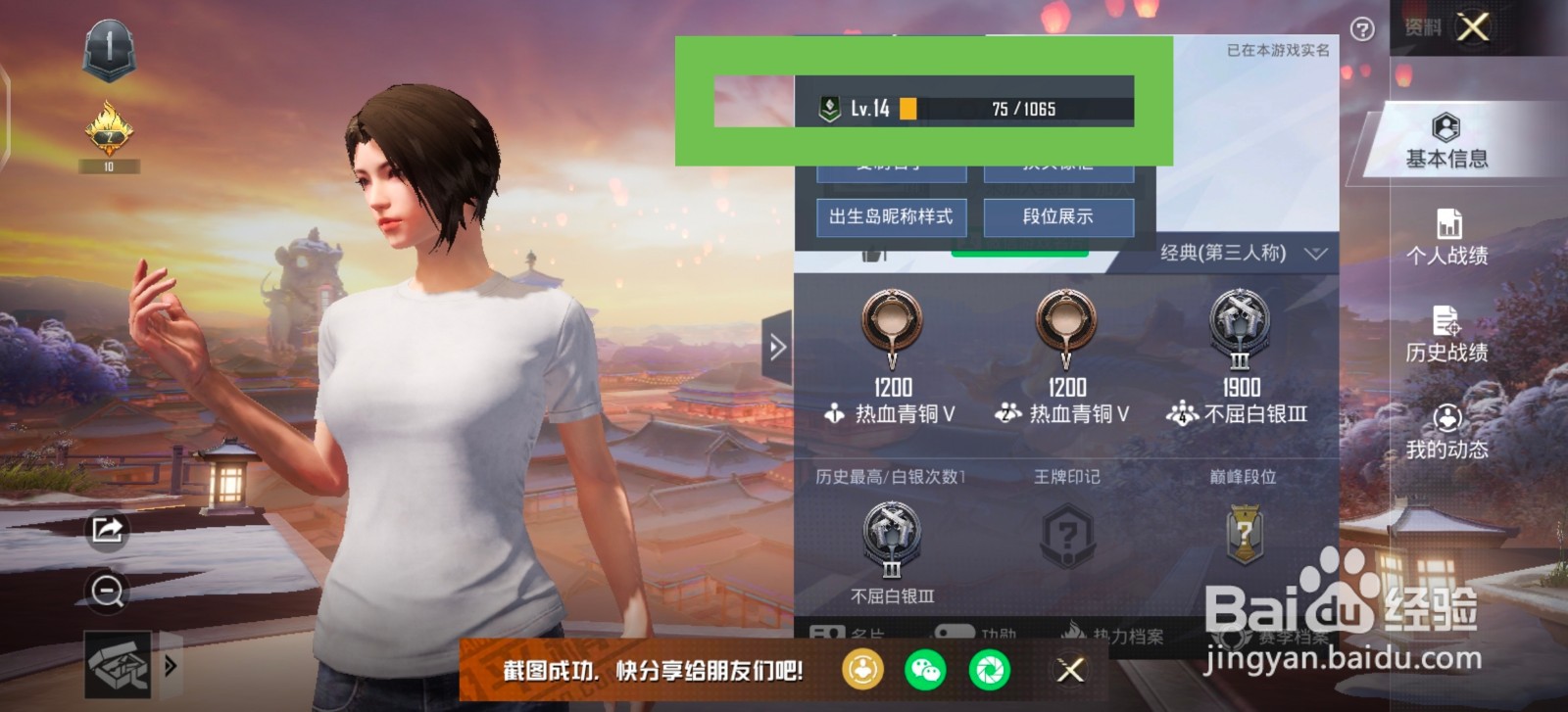 和平精英中怎么查看军衔详情列表