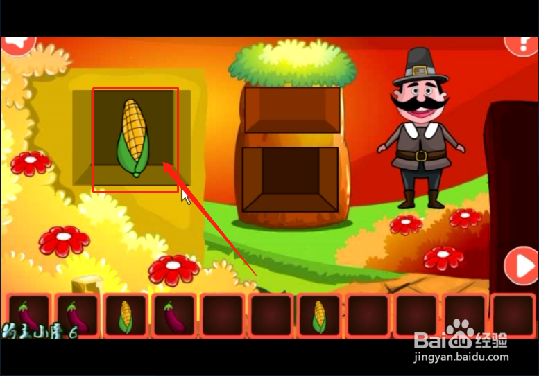 小游戏《胡子大叔林中逃脱》如何通关