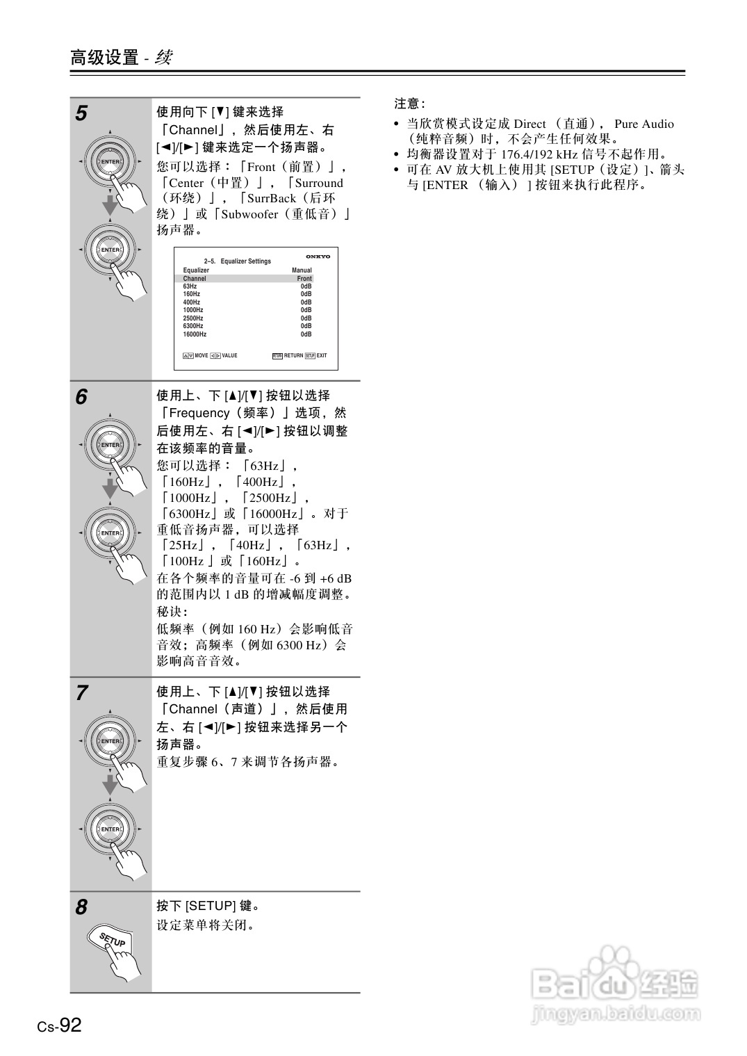 安桥AV放大机TX-SA876型使用说明书:[5]