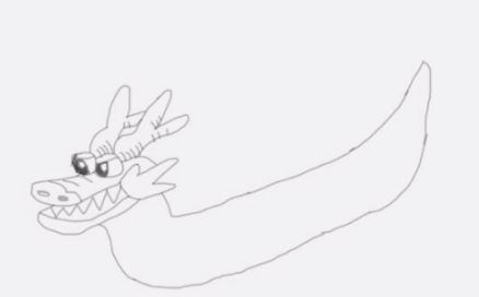 怎么画龙舟简笔画