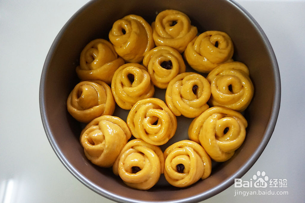 南瓜面包花的做法