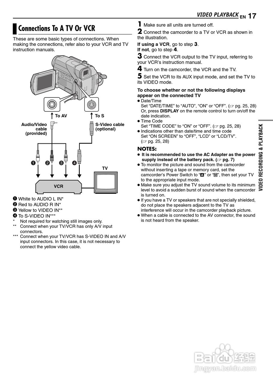 胜利JVC GR-D72数码摄像机使用说明书:[2]