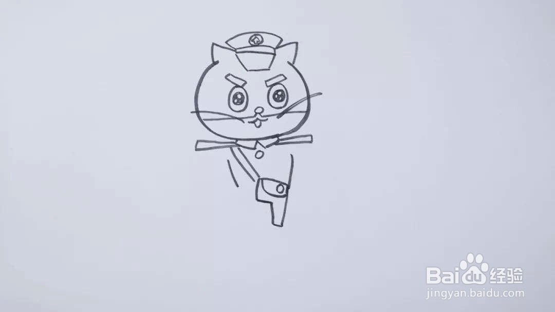 如何画黑猫警长？