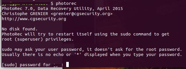 Linux恢复磁盘数据testdisk&photorec