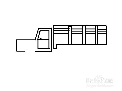 解放牌汽车简笔画
