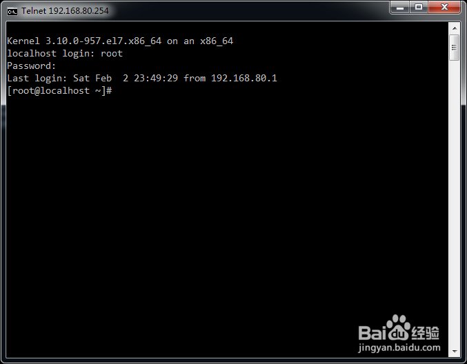 Linux(CentOS7)上部署Telnet