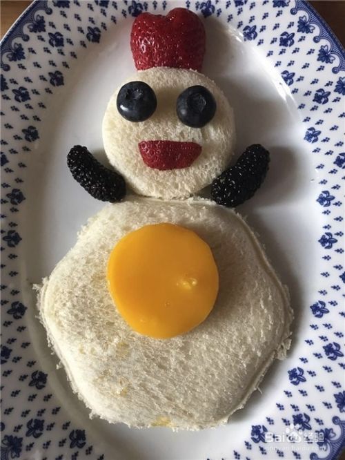 如何制作亲子儿童餐——快乐雪人面包切片
