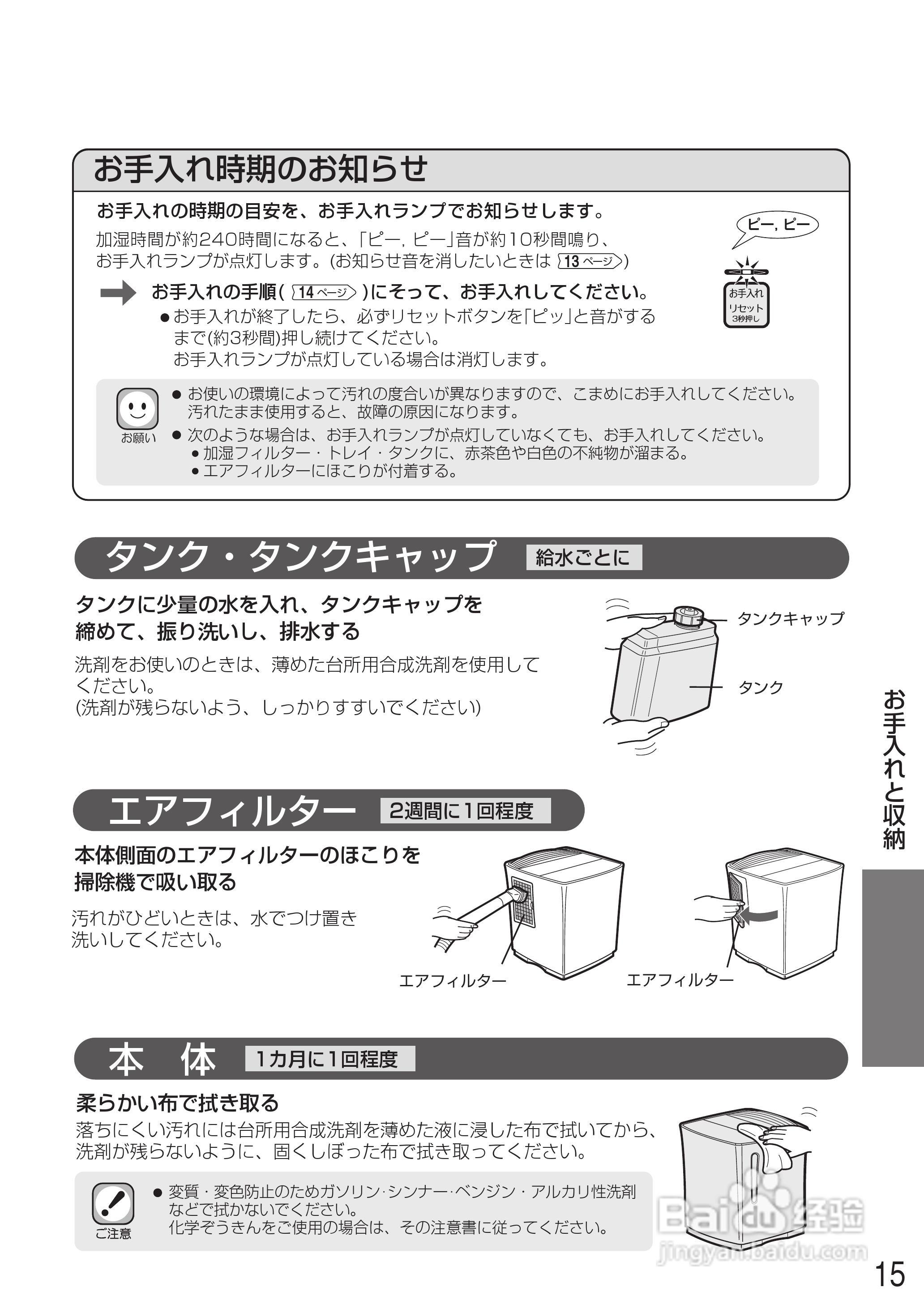SHARP加湿器HV-300说明书:[2]
