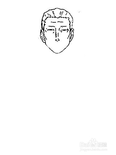 简笔画-如何画Q版人物黑色五叶草席兰的简笔画
