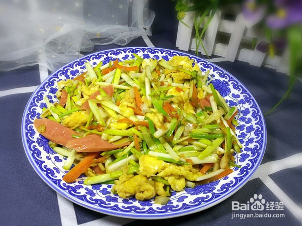 蒜黄炒鸡蛋的做法