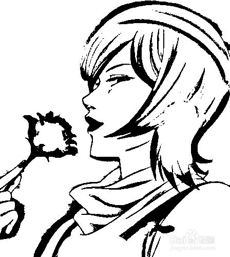 简笔画-如何画Q版人物银魂协熏的简笔画