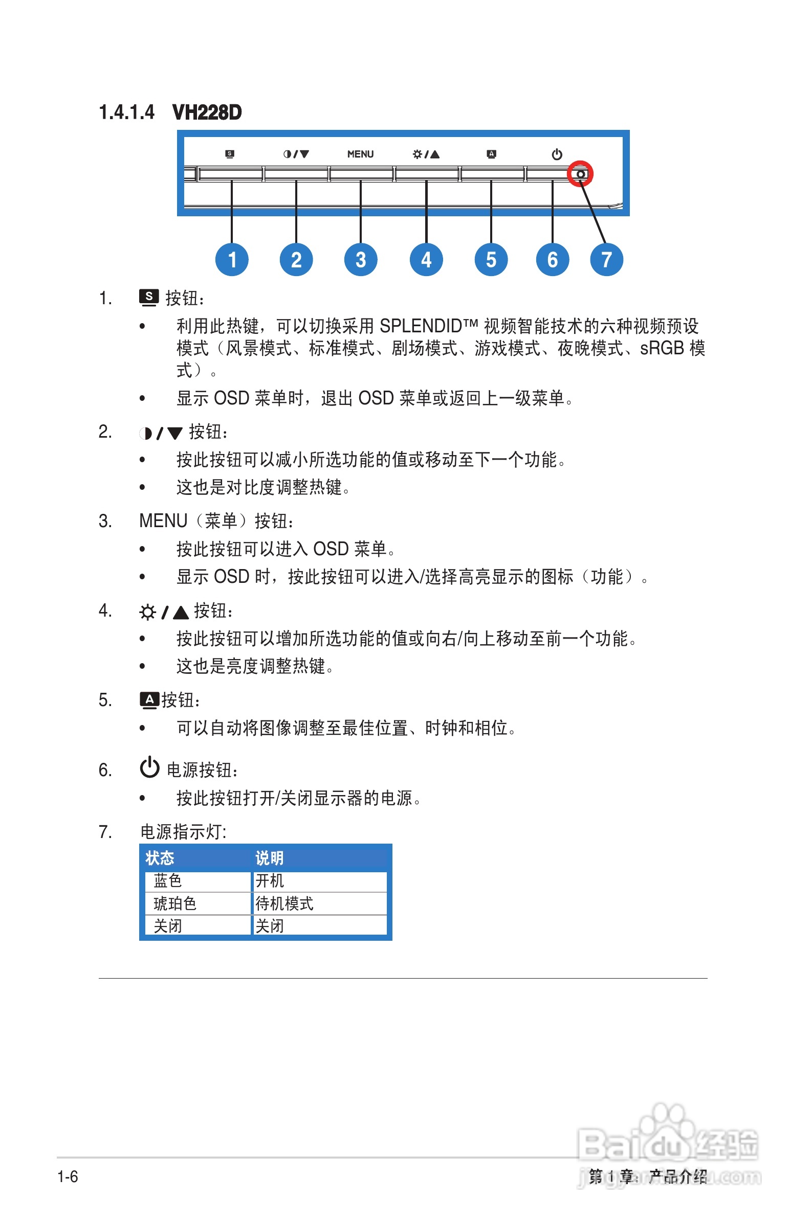 华硕VH228液晶显示器使用说明书:[2]