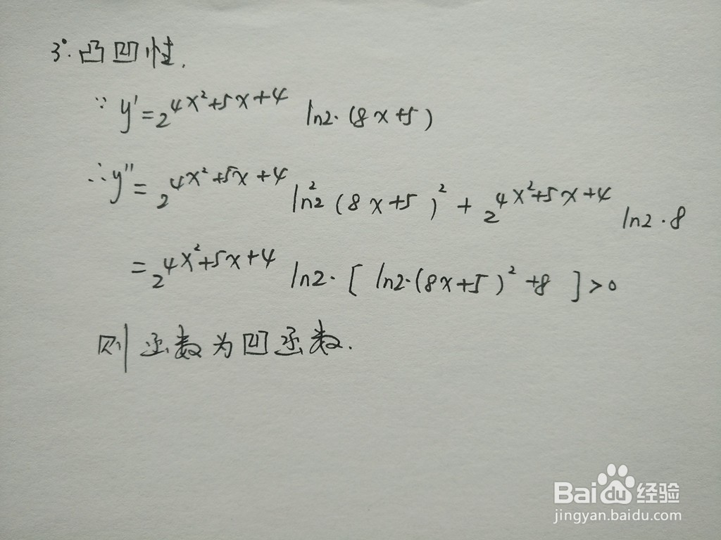 函数y=2^(4x^2+5x+4)的图像示意图
