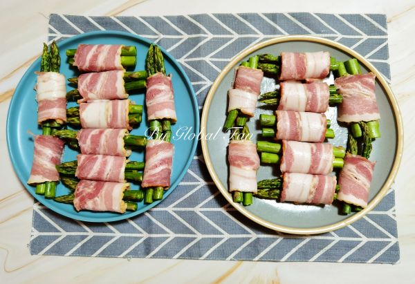 香煎培根芦笋卷