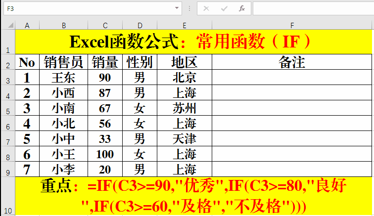 Excel函数公式:常用的5类函数公式