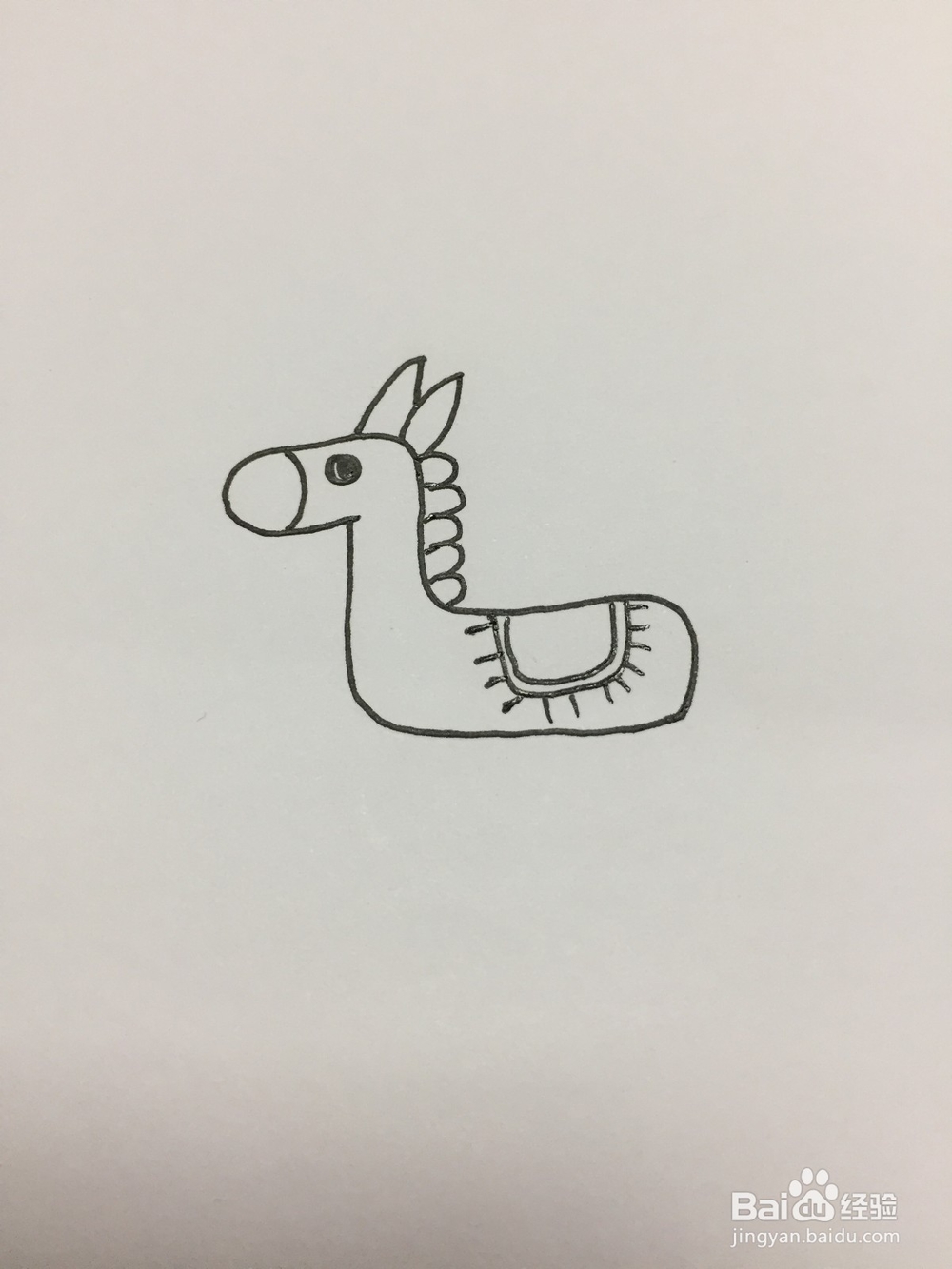 简单的画小毛驴