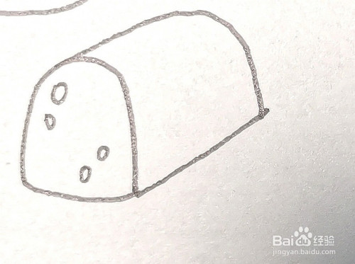 简笔画怎么画一长条吐司面包