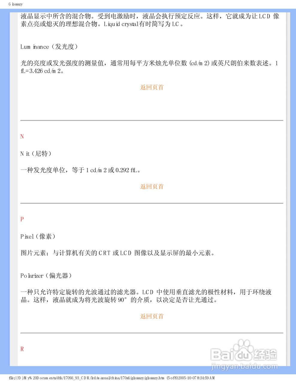 飞利浦170S6FG/93液晶显示器使用说明书:[3]