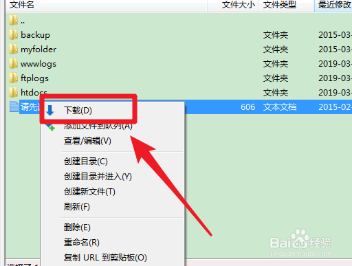 怎么登陆FTP服务器下载文件