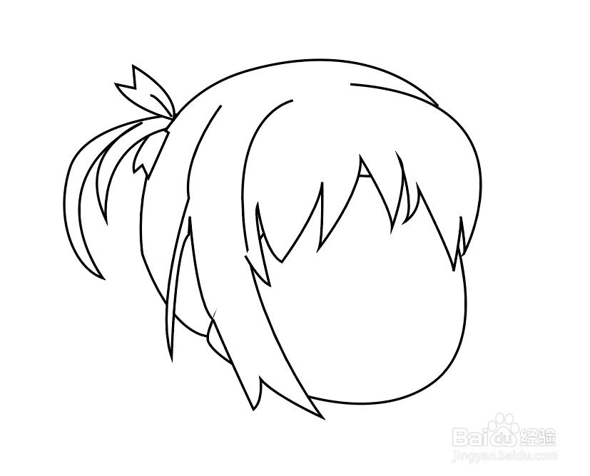 超可爱女生头像简笔画