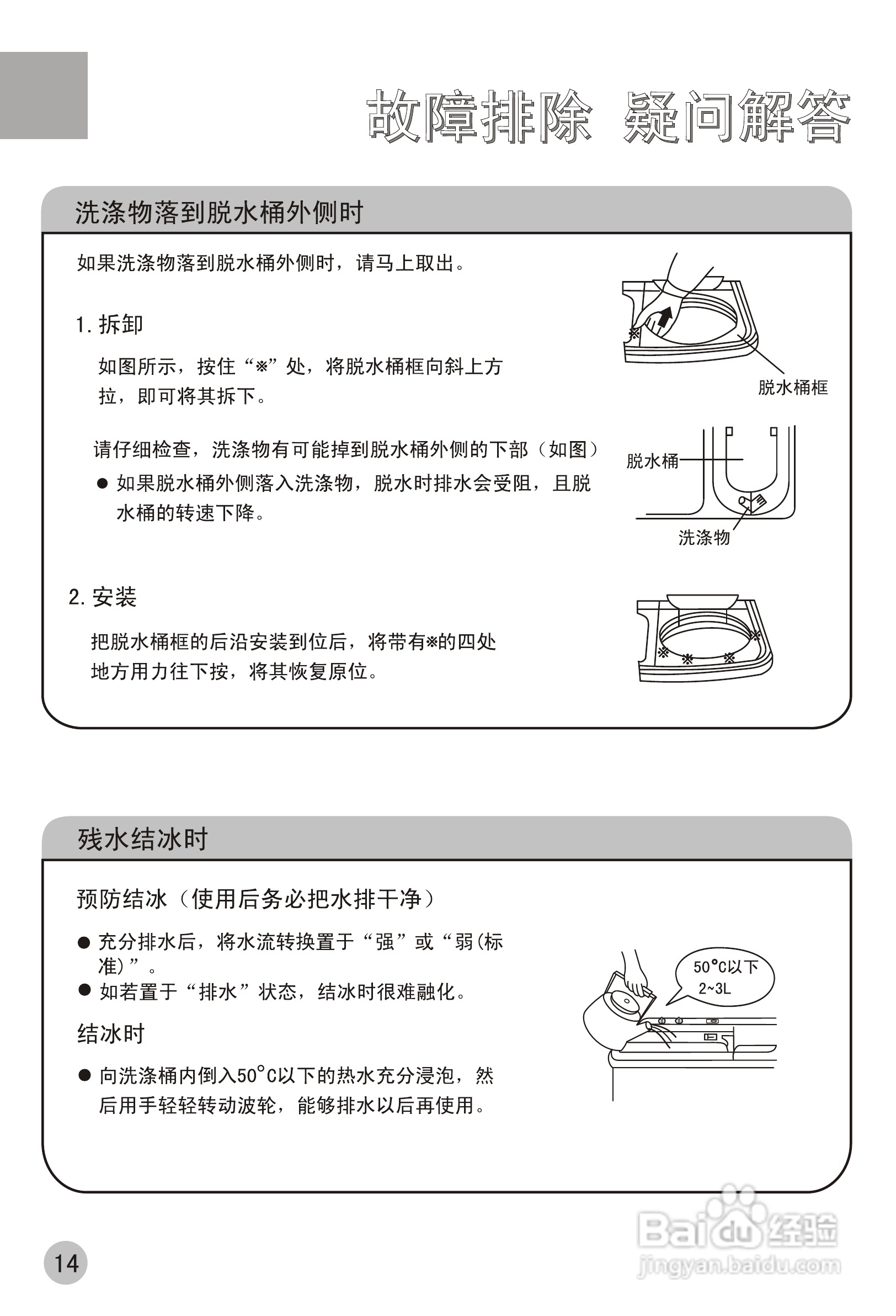 海尔双桶洗衣机XPB65-21S型使用说明书