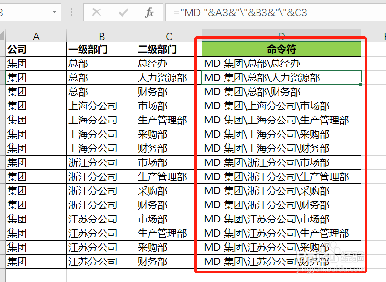 如何批量创建层次树状的文件夹体系